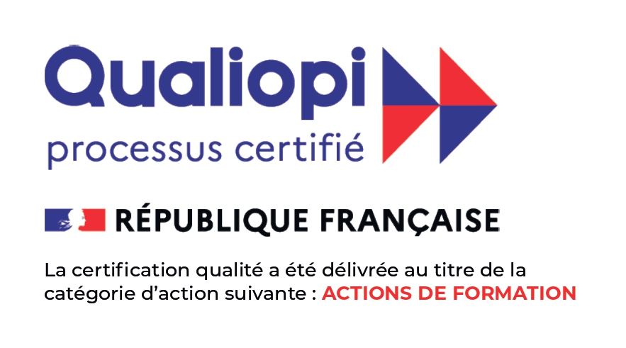 Qualiopi Processus Certifié La Certification Qualité a été délivrée au titre de la catégorie d'action suivante : ACTIONS DE FORMATION
